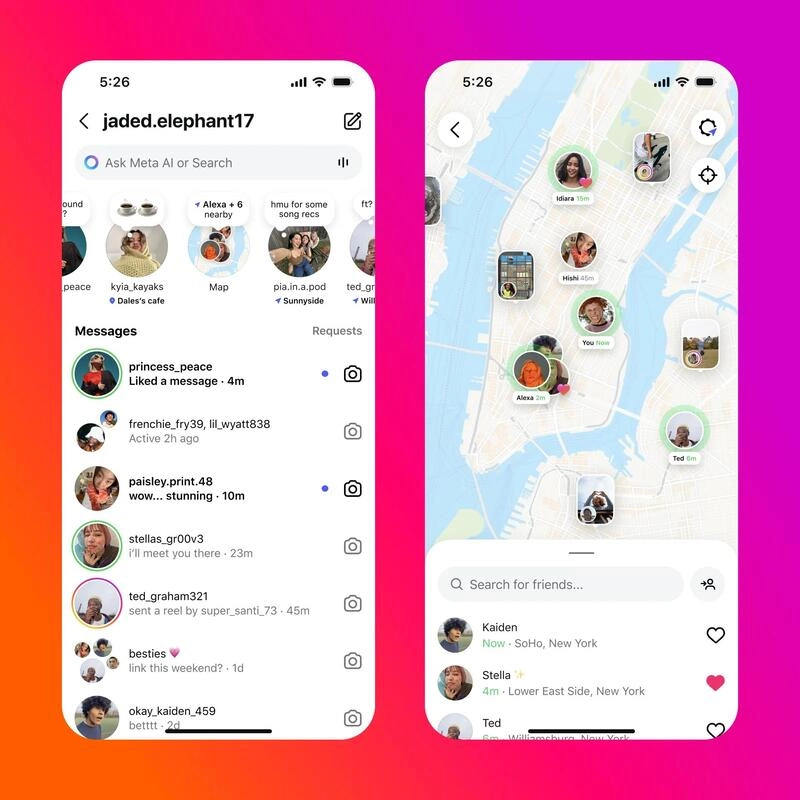 friend map location sharing