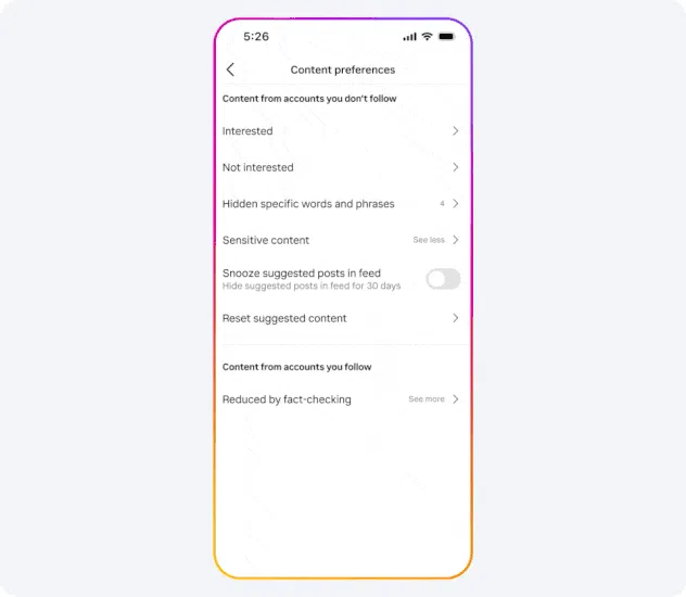 reset your recommendations