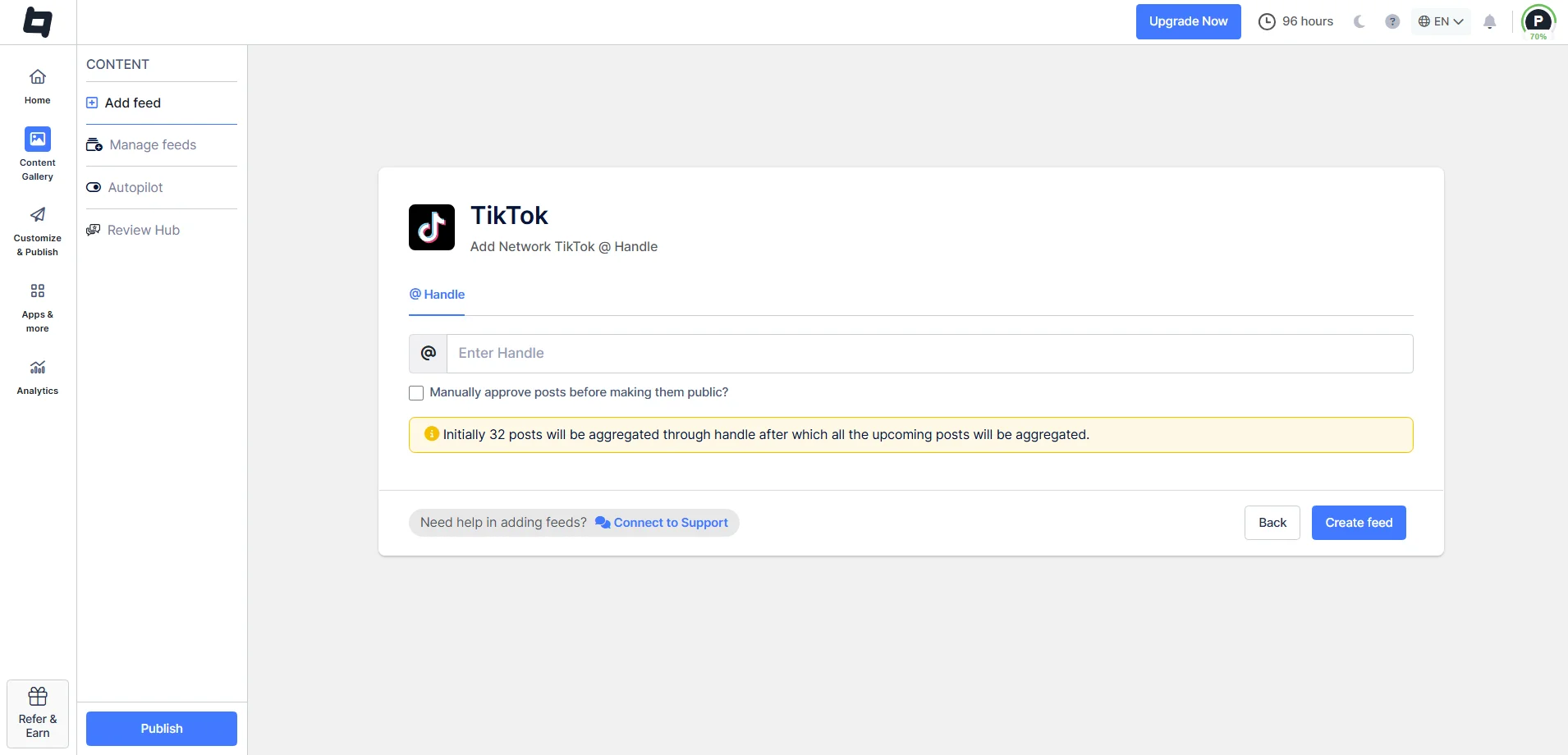 choose a tiktok handle