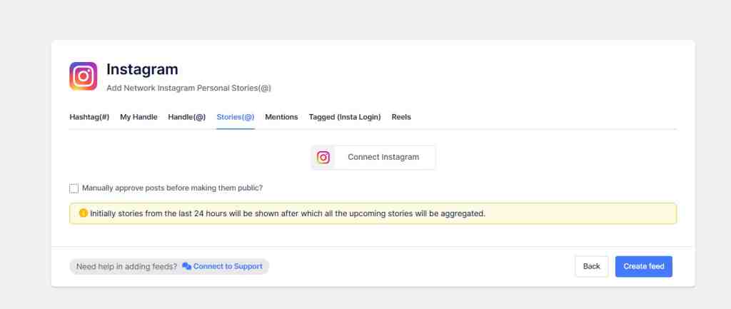 select connection type