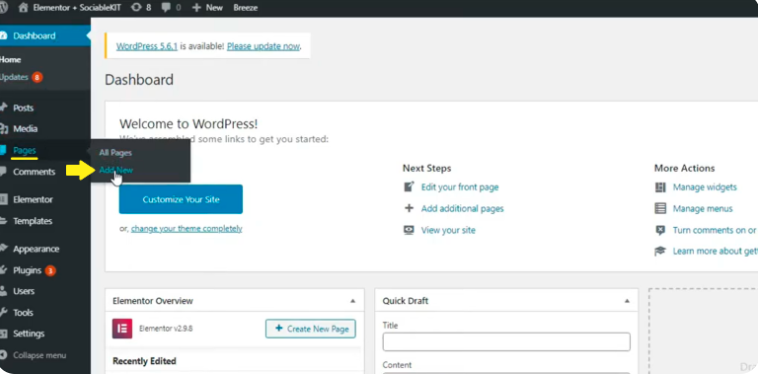add facebook feed to elementor