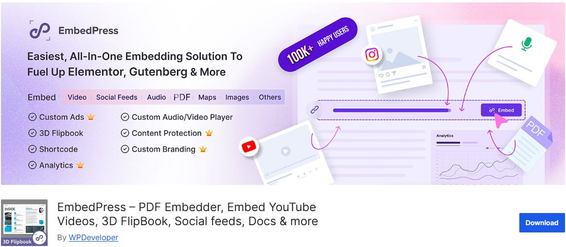 embed press linkedin feed plugin