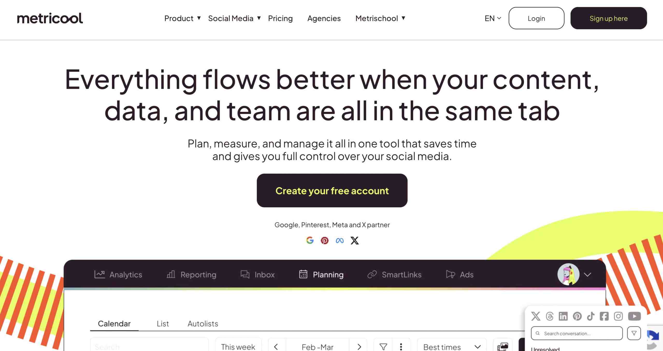 metricool image