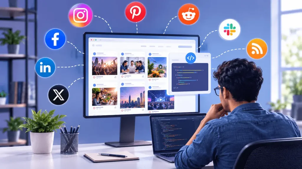Embed Social Media Feed Widgets on website
