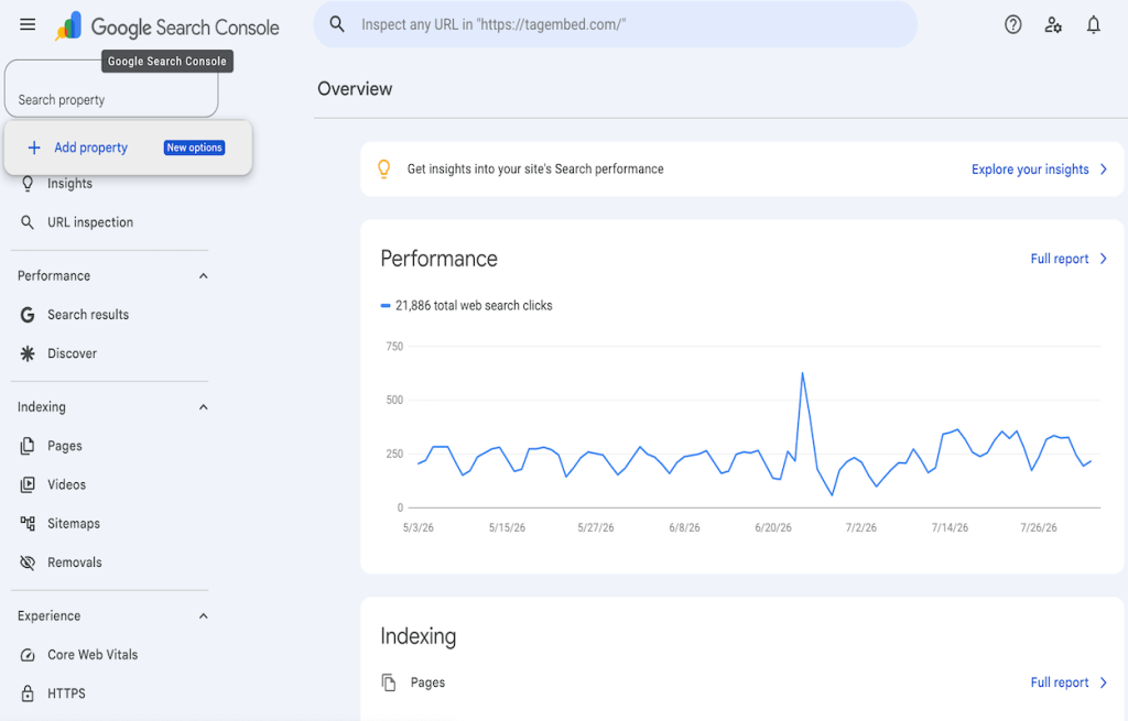 Open Google Search Console