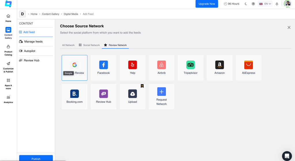 Choose Review Sources