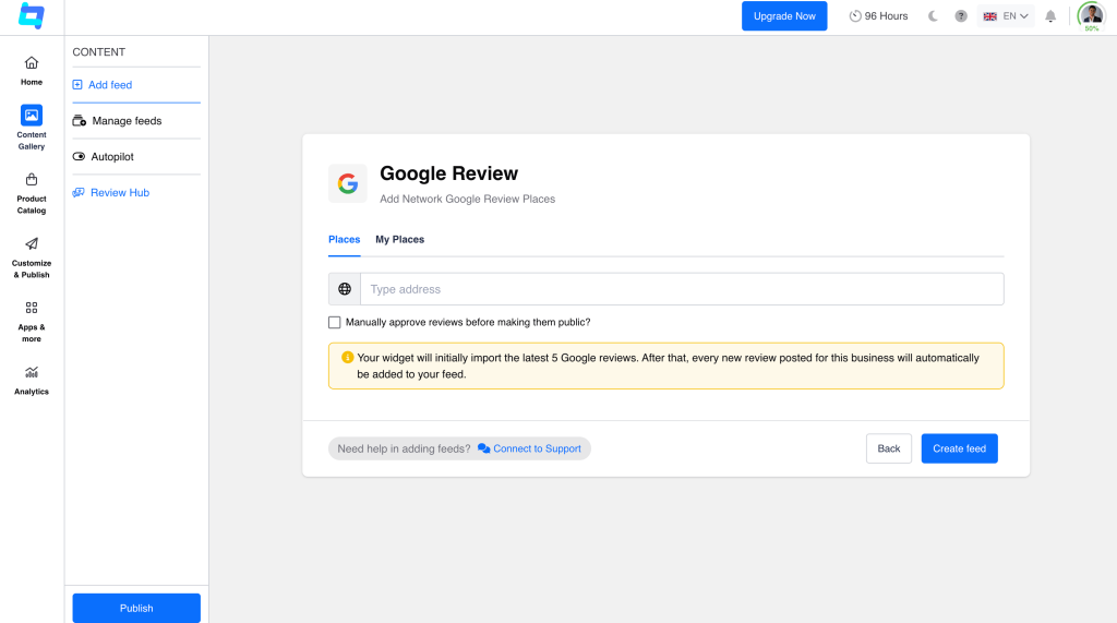 Connect Your Review Sources