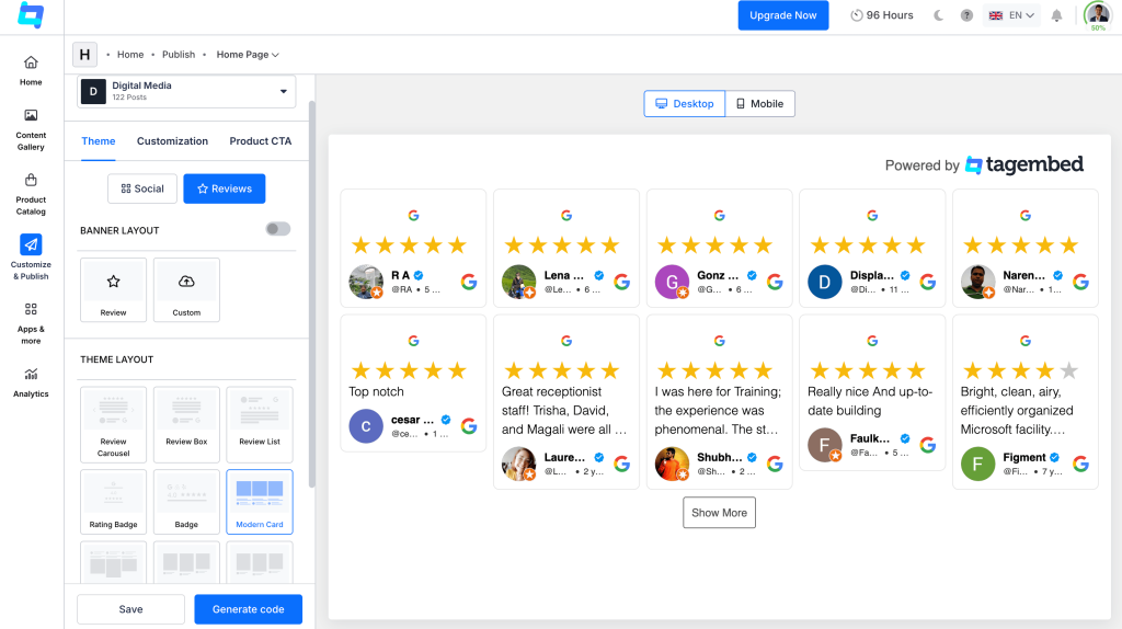 Customize Your Review Widget