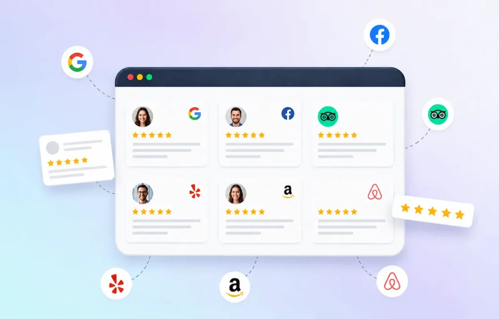 Embed customer reviews