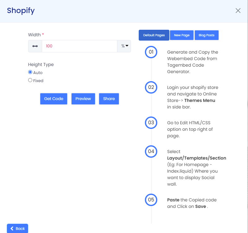How To Embed Facebook Feeds On Shopify Website embed