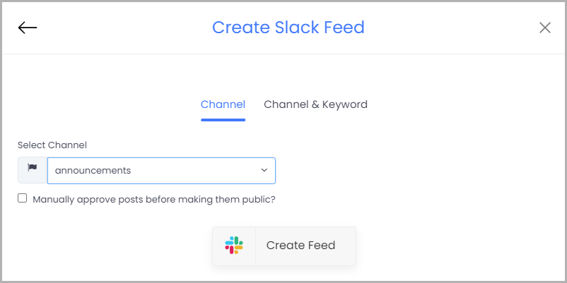 Embed Slack Channel on HTML