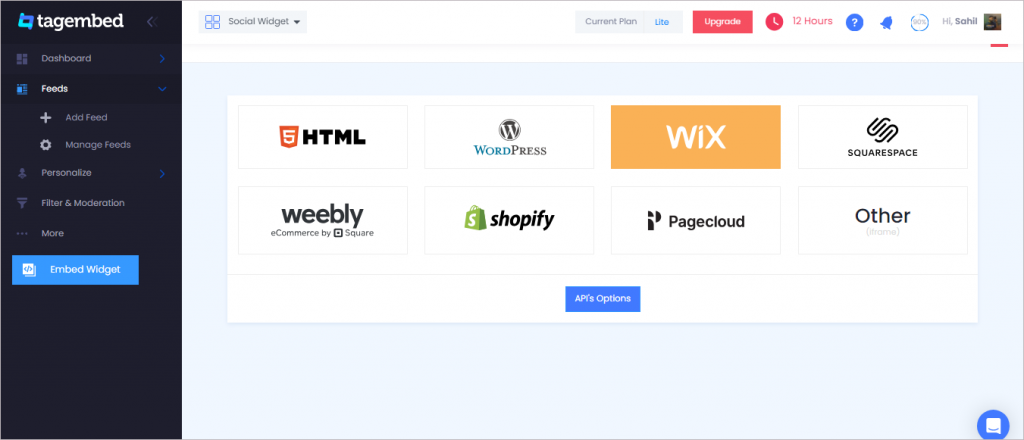 Choose Wix as your website network 