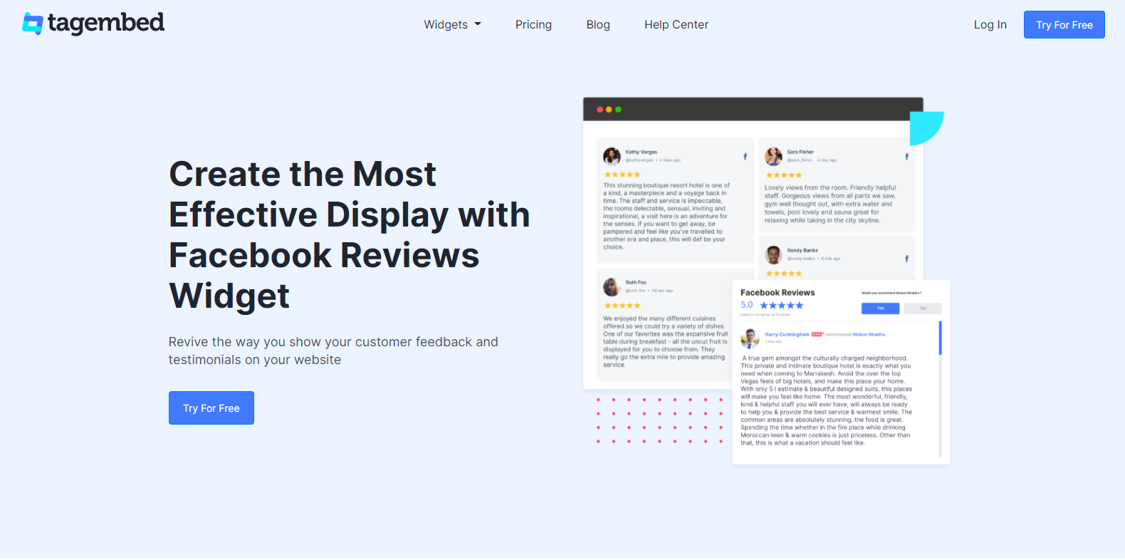 facebook review template