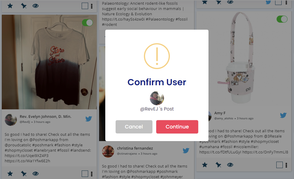 Continue feed