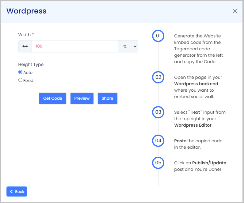 customize facebook widget on wordpress