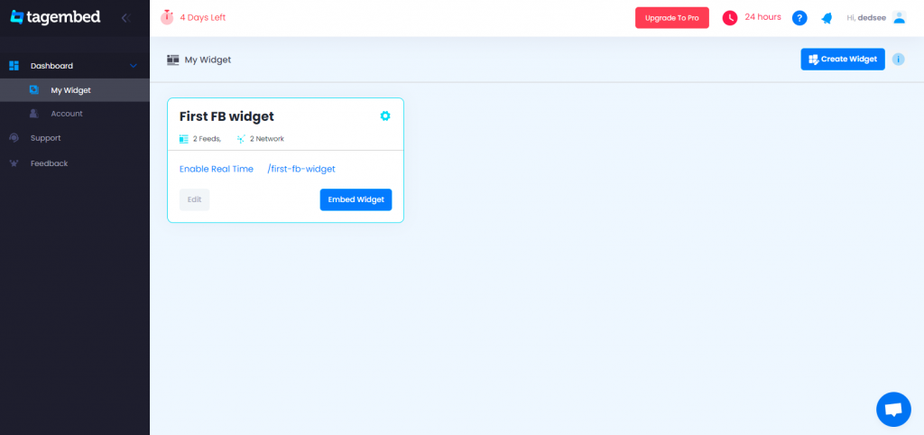 facebook widget