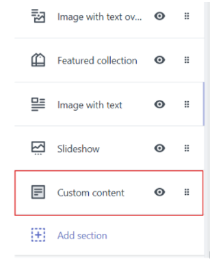 Custom Content