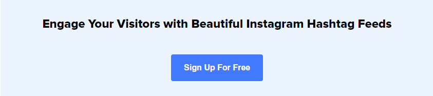 instagram hashtag feeds cta