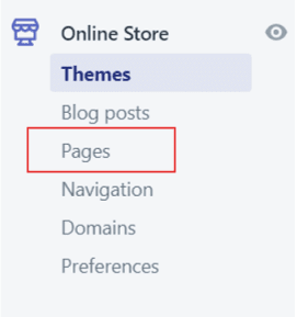 Click on Pages