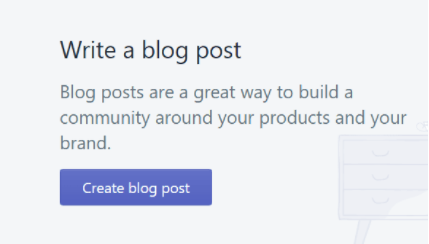 Create blog post