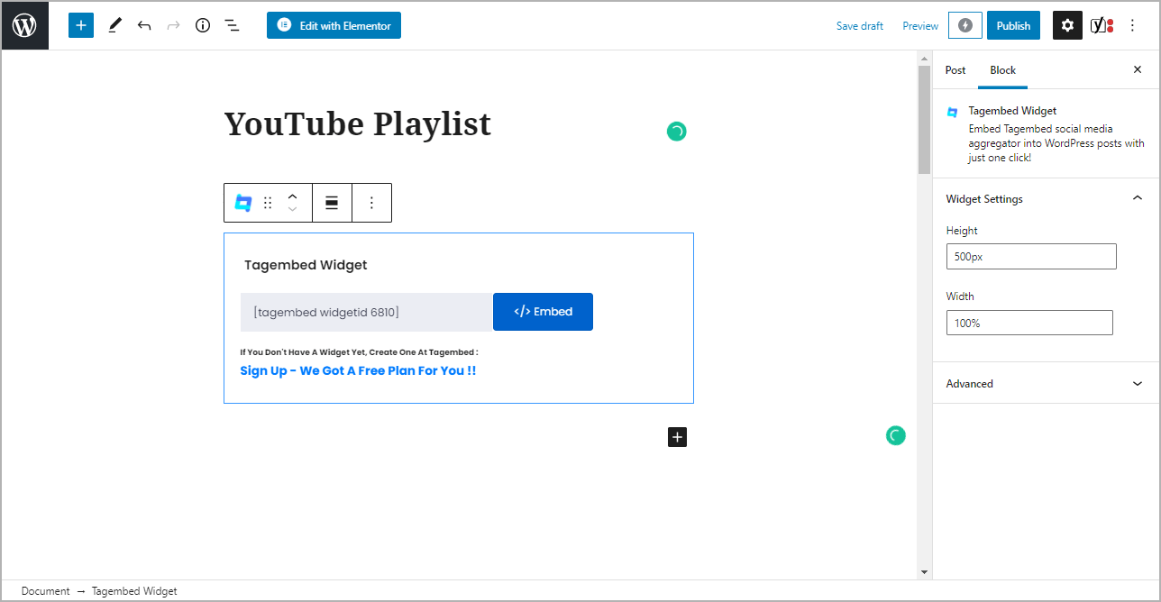 Embed YouTube Playlist