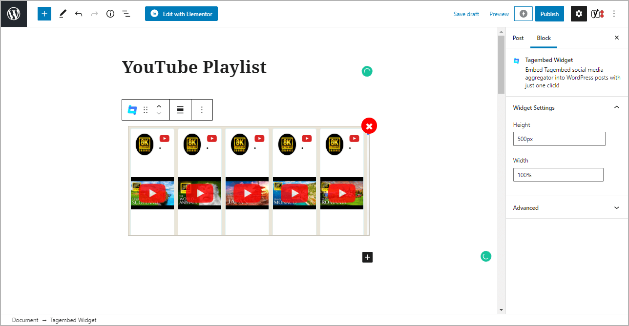 Embed YouTube Playlist using WordPress Plugin