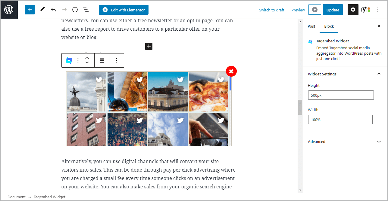 Add Twitter Widget on WordPress