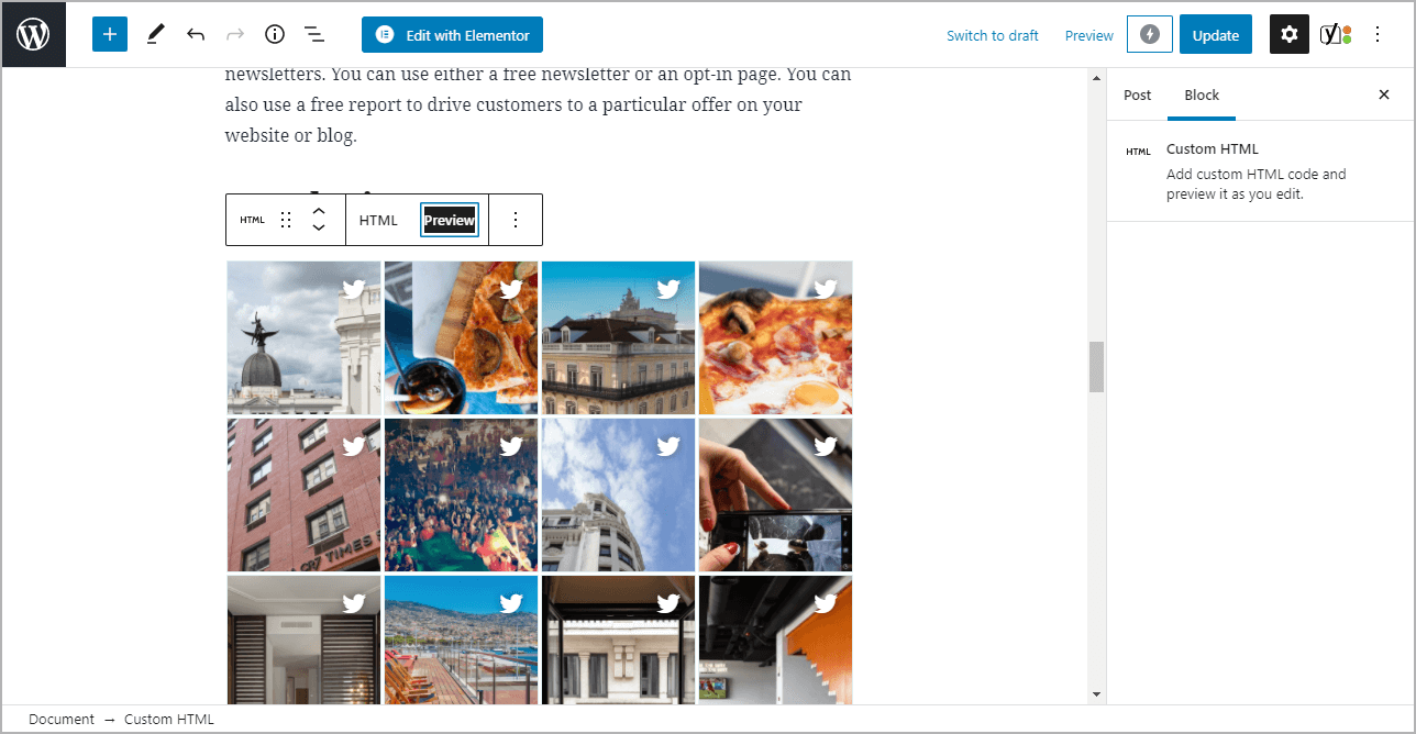 Add Twitter Widget on WordPress Website