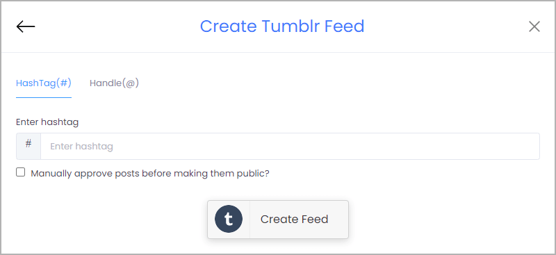 Embed Tumblr Feeds