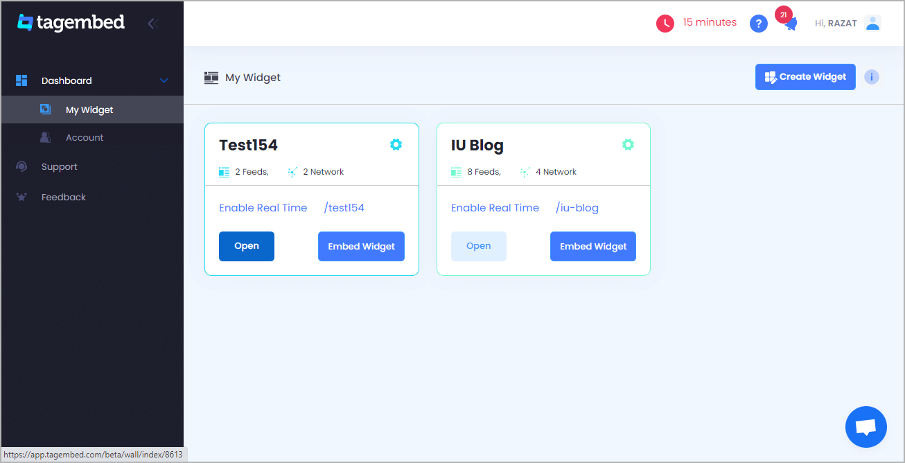 Integrate Instagram Feeds