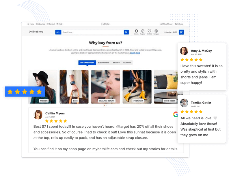 google-review-widget-on-shopify