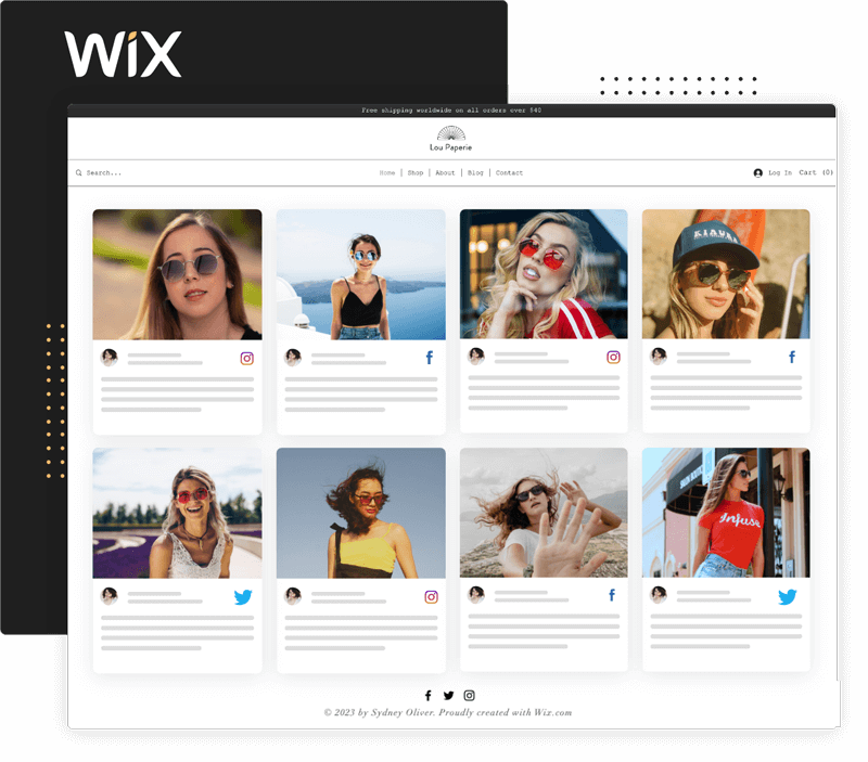 social-media-widget-wix
