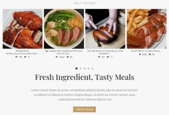 WordPress dashboard