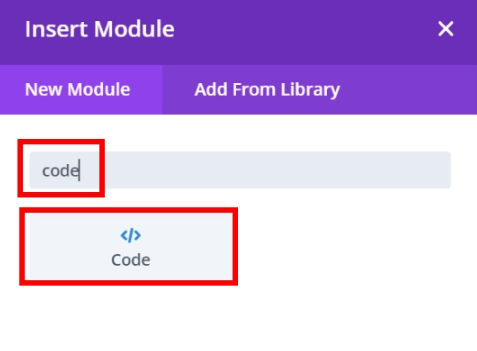 Insert module