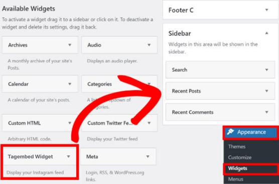 Tagembed widget code