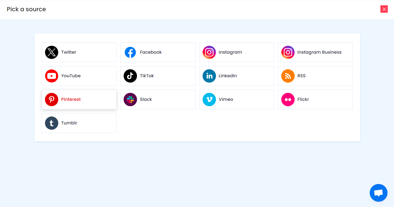 Select Pinterest Widget