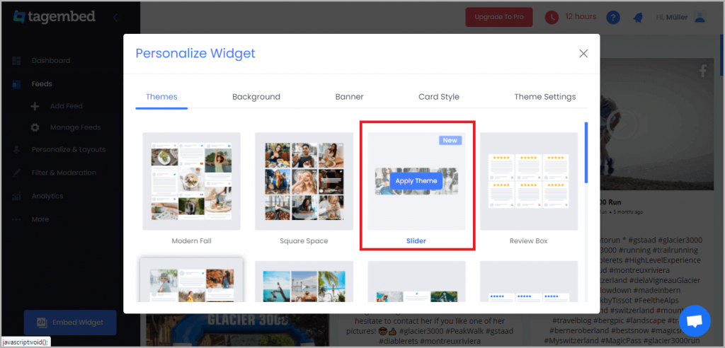 Slider Widget