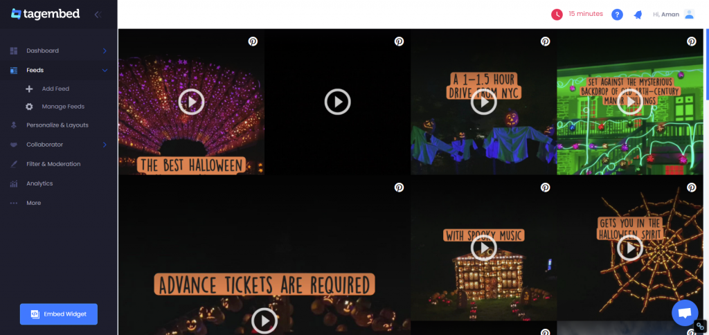 Embed Pinterest stories