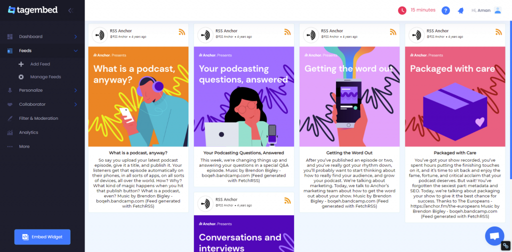 Embed Anchor Podcast on Website