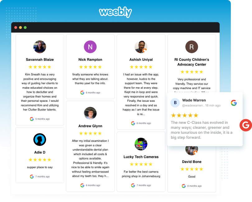 google-reviews-widget-for-weebly