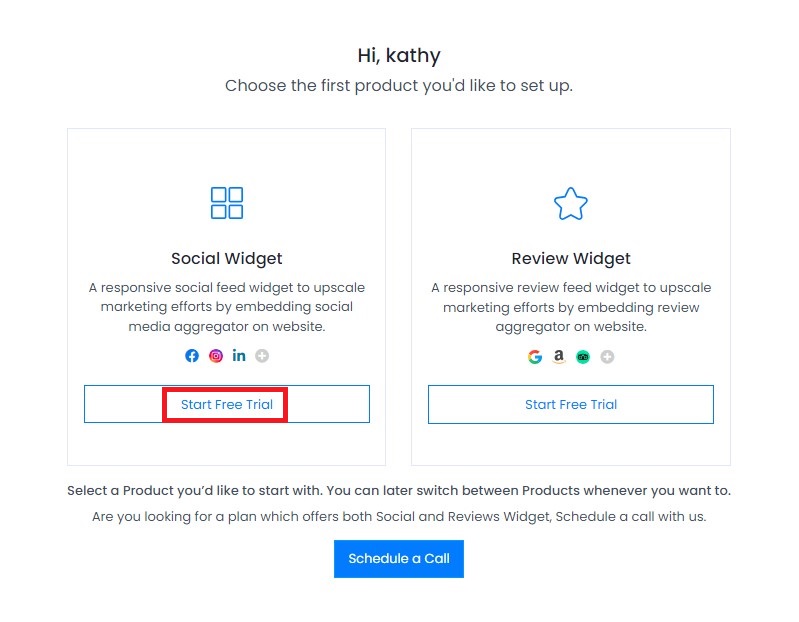social widget