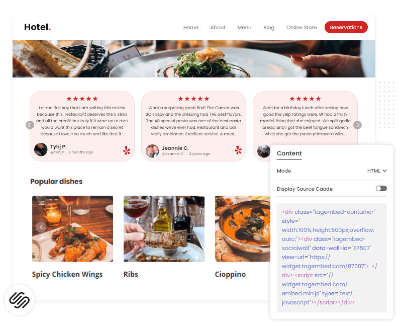 yelp-airbnb-review-widget-on-squarespace