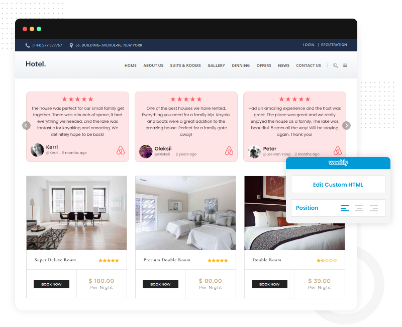 embed-airbnb-reviews-widget-on-weebly-website