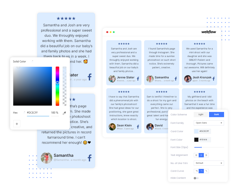 facebook-reviews-widget-for-webflow-website
