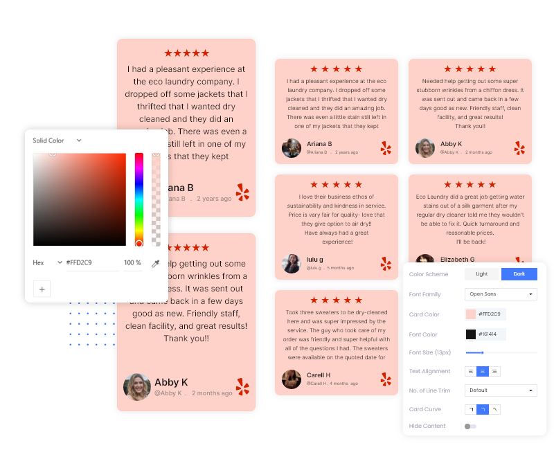yelp-reviews-widget-for-html-website