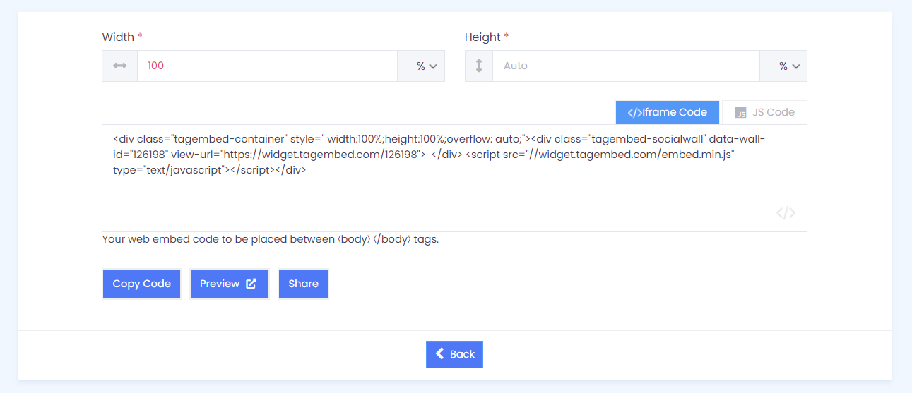 Copy code for HTML website
