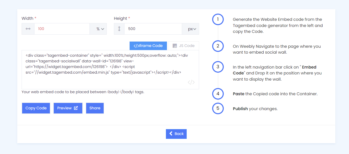 add Facebook Reviews on Weebly