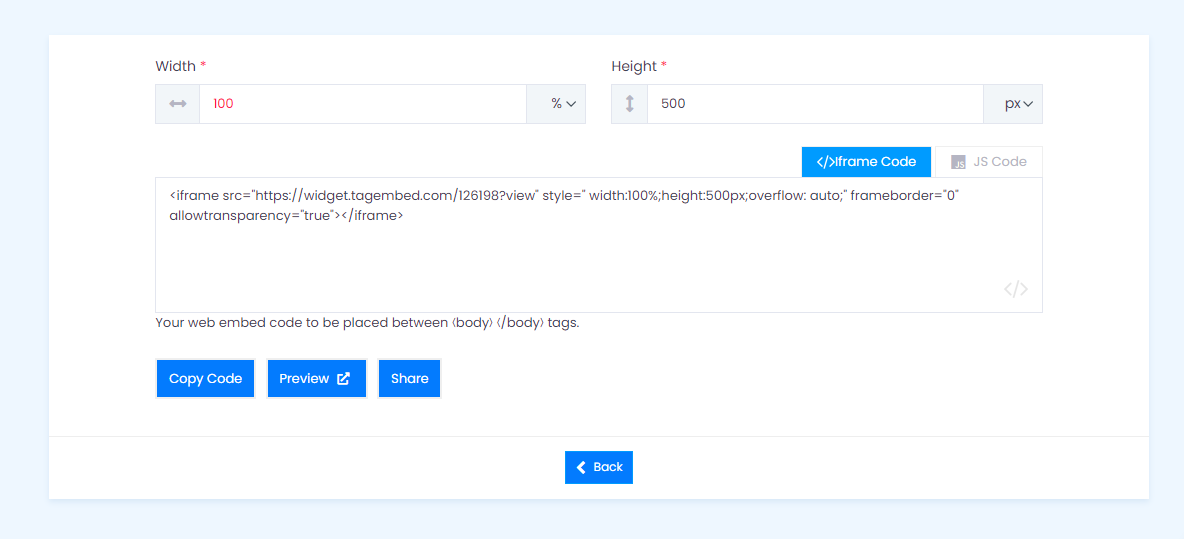 Copy Code Button