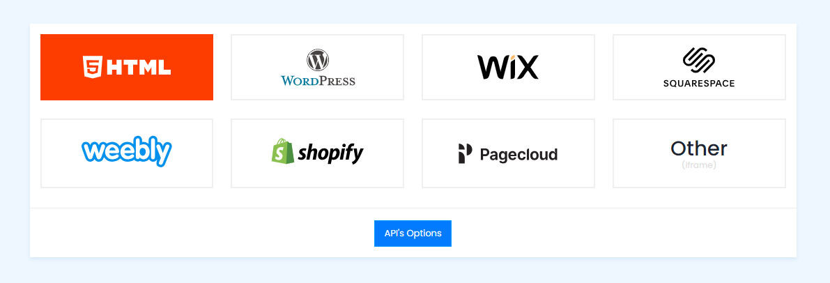 Select Html As your CMS