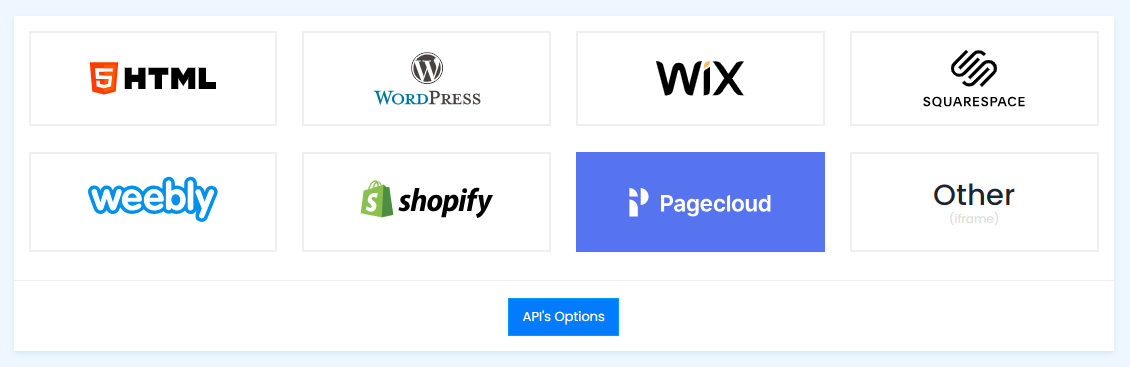 Select PageCloud as your CMS